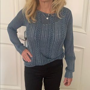 Indigo Blue Knit Sweater